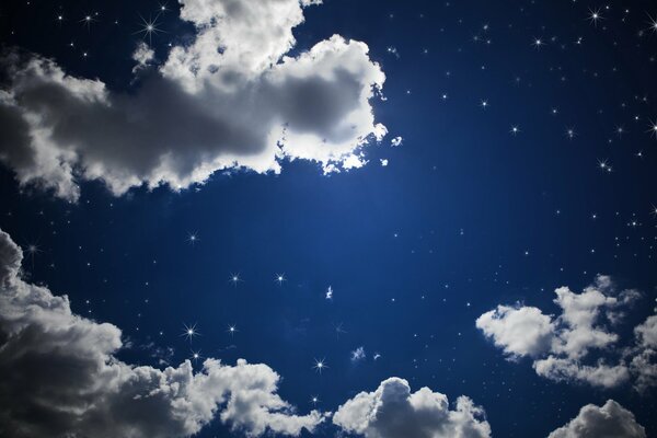 Cielo personalizzato con nuvole fluttuanti