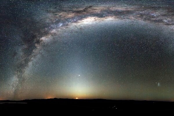 Voie lactée à l Observatoire au Chili