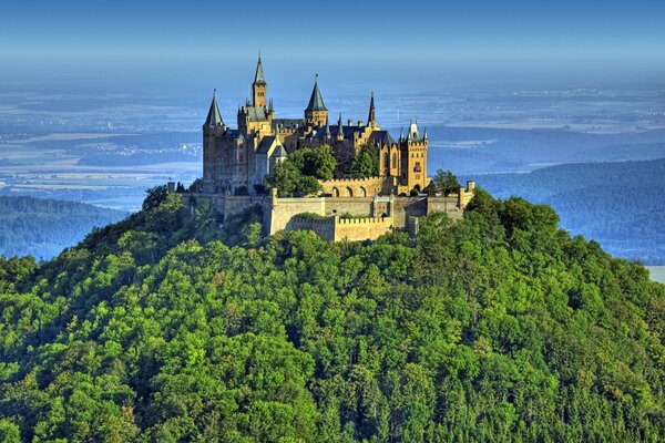 Ancient Hohenzollern castle in Germany