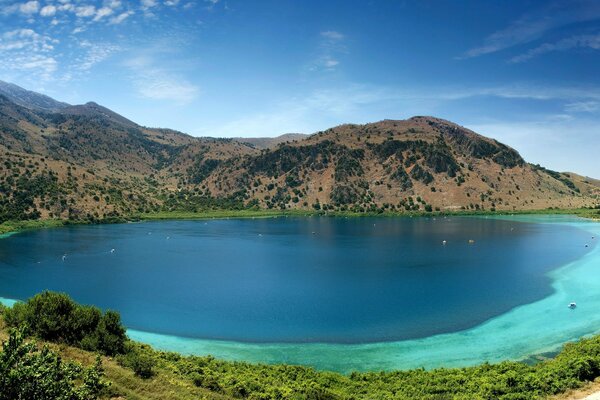 Landscape Nature Mountains Lake