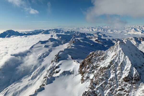 Berggipfel in den Alpen