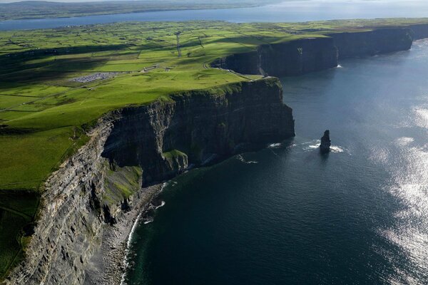 Top view of the cliff