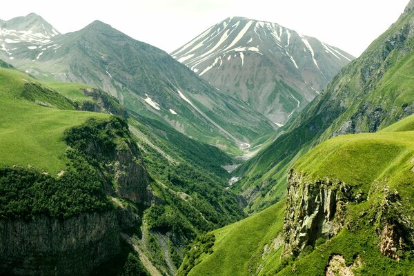 Vastes étendues et montagnes majestueuses