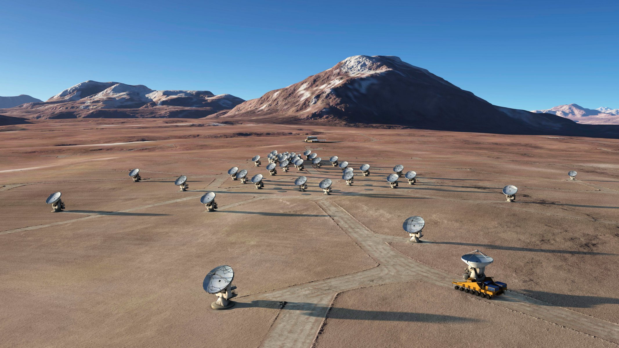 landschaft hochgebirge plateau chahnantor wüste atacama norden chile höhe 5000m observatorium antennen locators radioteleskope berge panorama aussicht reisen mein planet hintergrundbilder