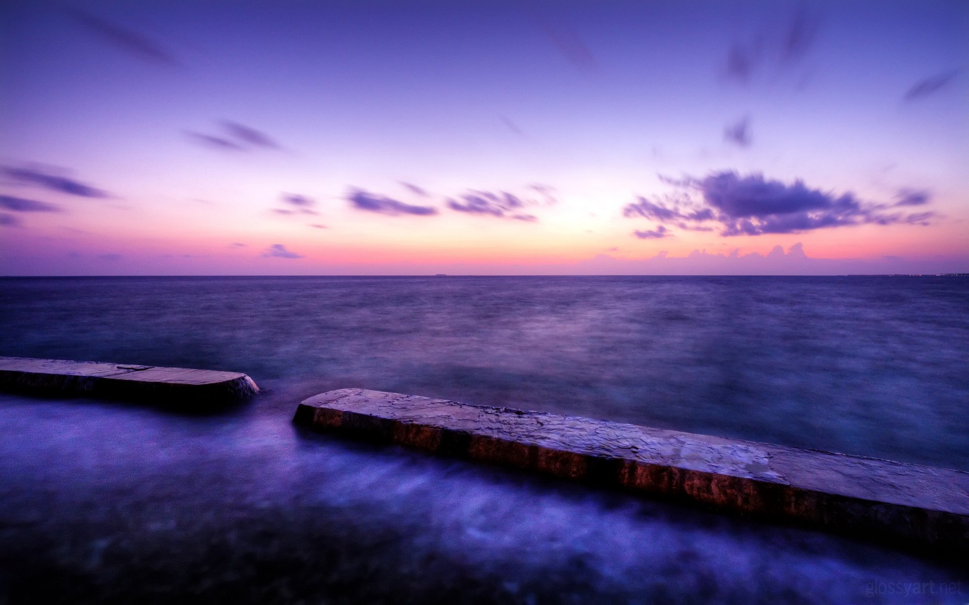 paesaggio acqua cielo