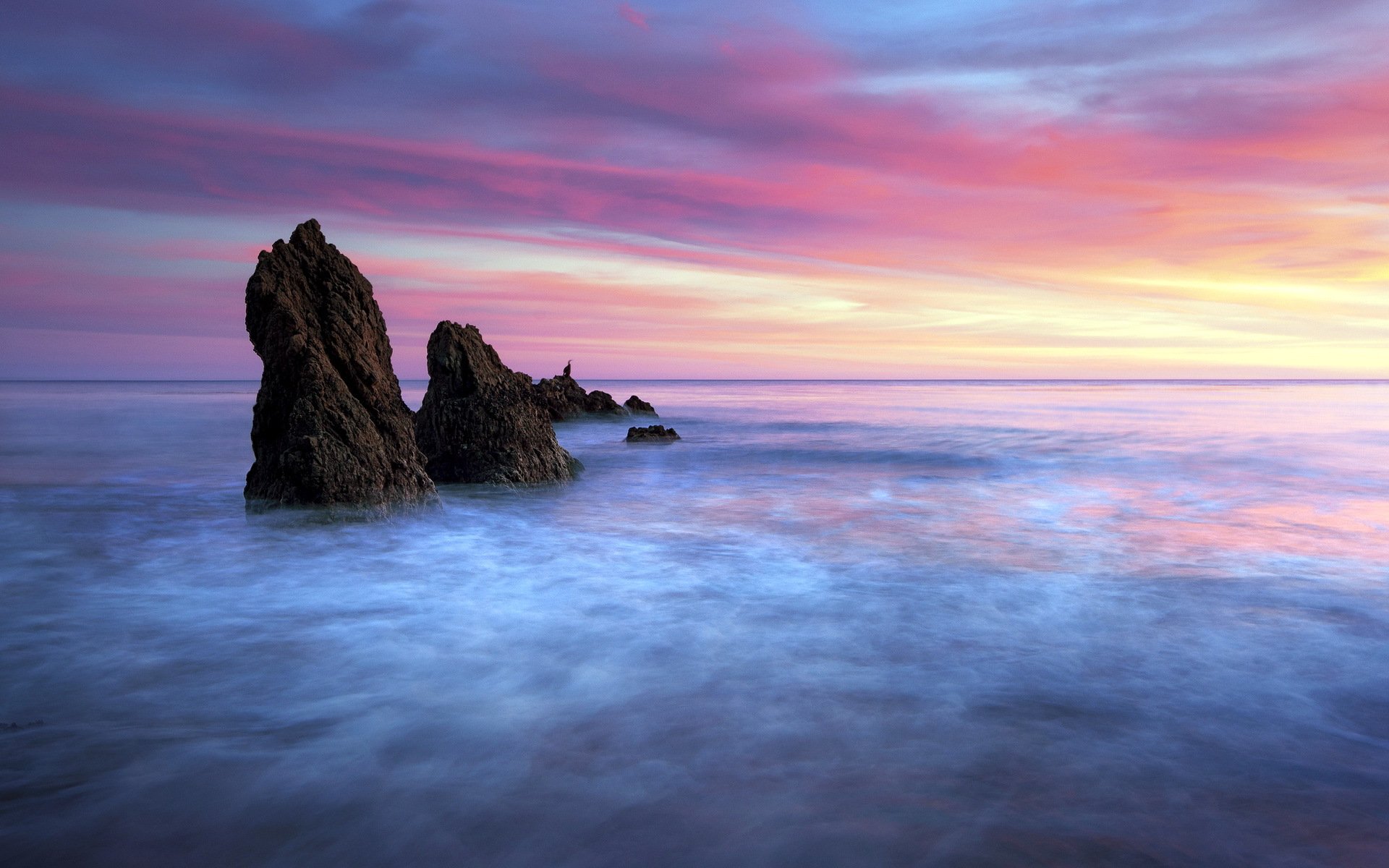 meer sonnenuntergang natur landschaft