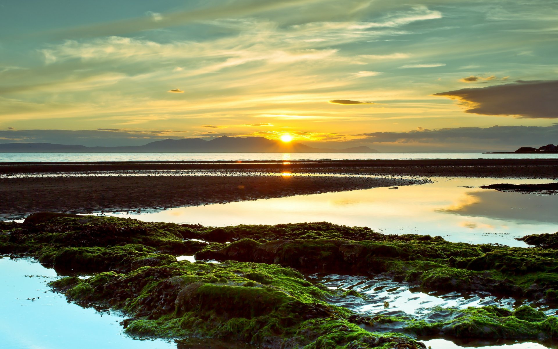 tramonto baia natura paesaggio