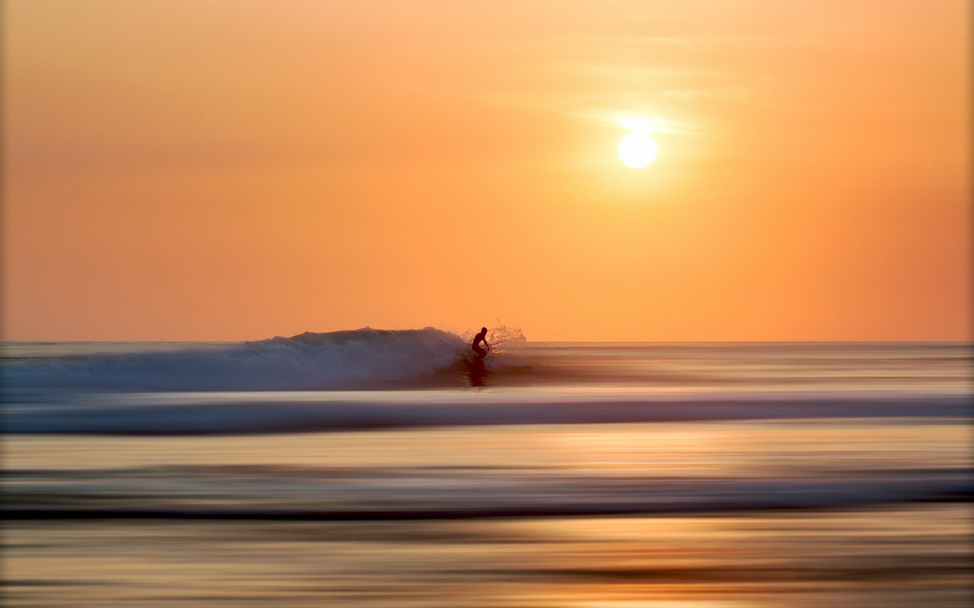 tramonto mare onda paesaggio