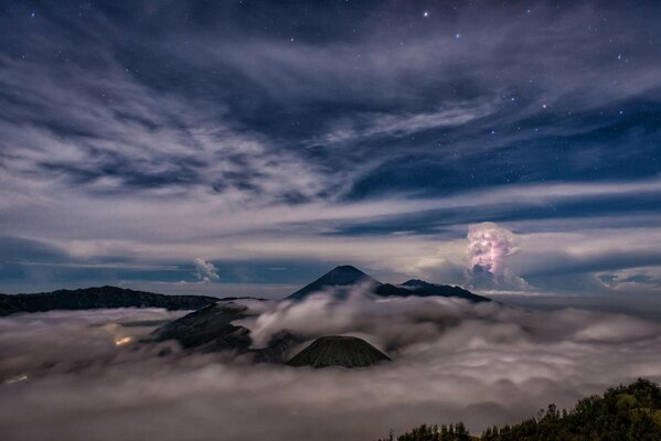 The canvas of clouds in Indonesia