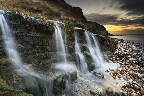 Waterfalls on the Jurassic Coast