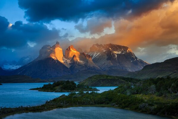 Incredible mountains in South America