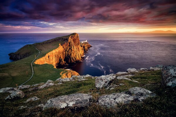 The Isle of Skye against the background of the rsslit