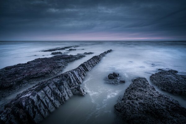 The North Sea coast of Great Britain