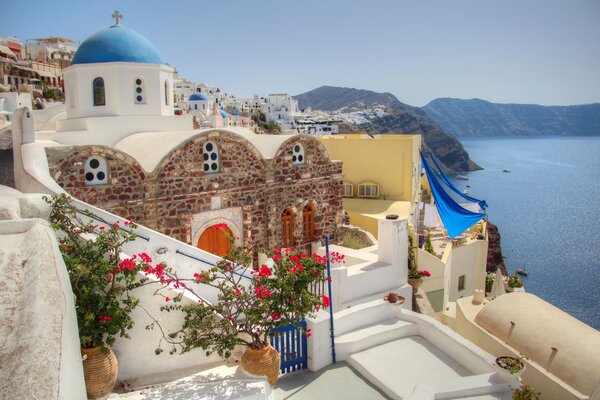 Greek landscape. Santorini Island