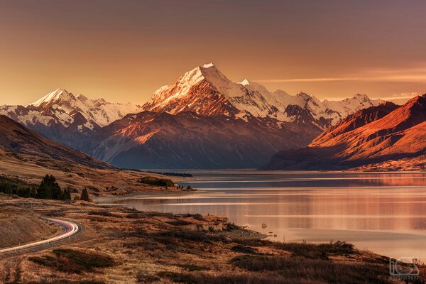 El punto más alto de las montañas de nueva Zelanda