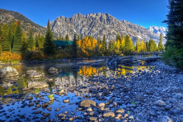 Herrliche Grand Teton Nationalpark, See