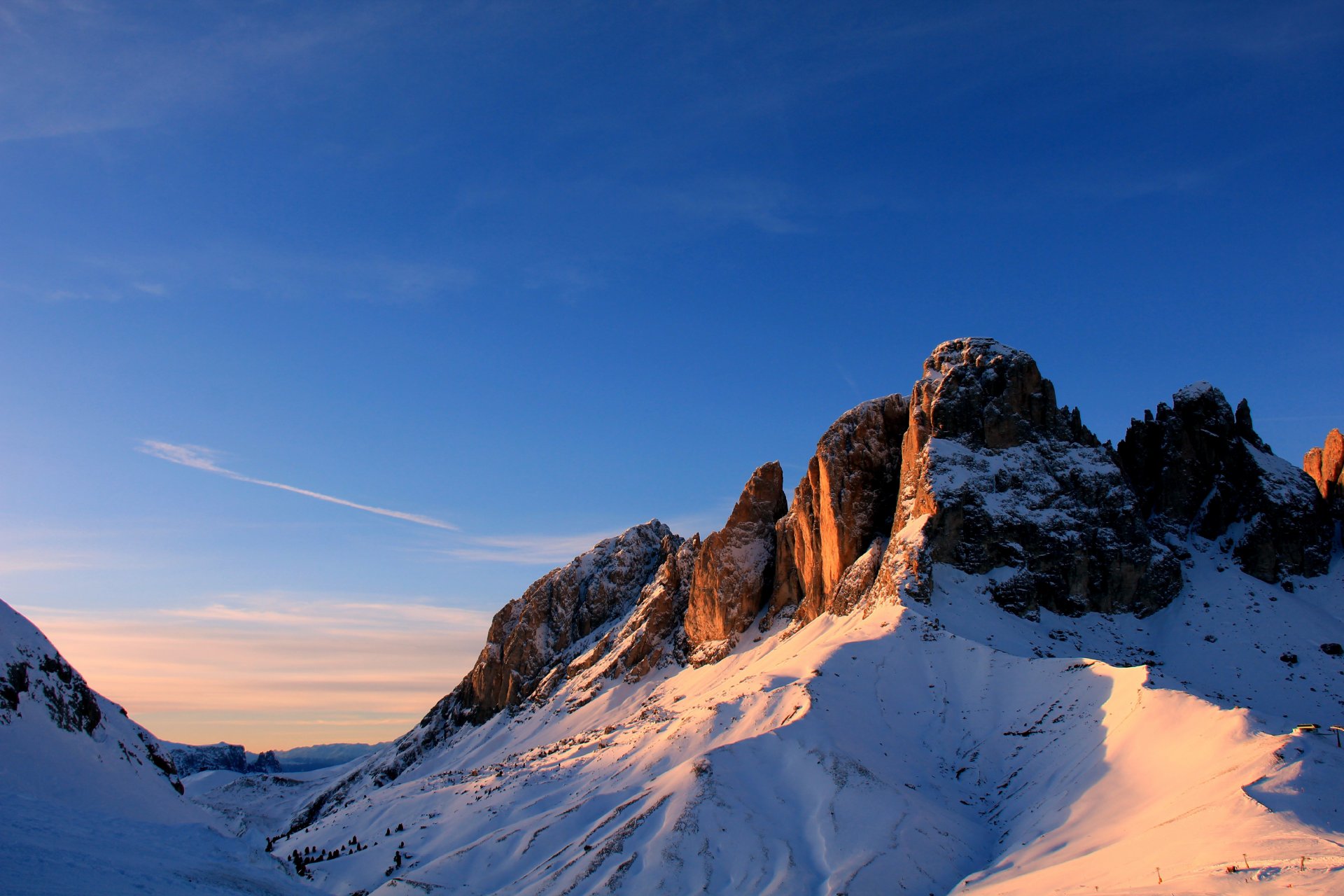 campitello di fassa trentino-südtirol er berge gipfel schnee