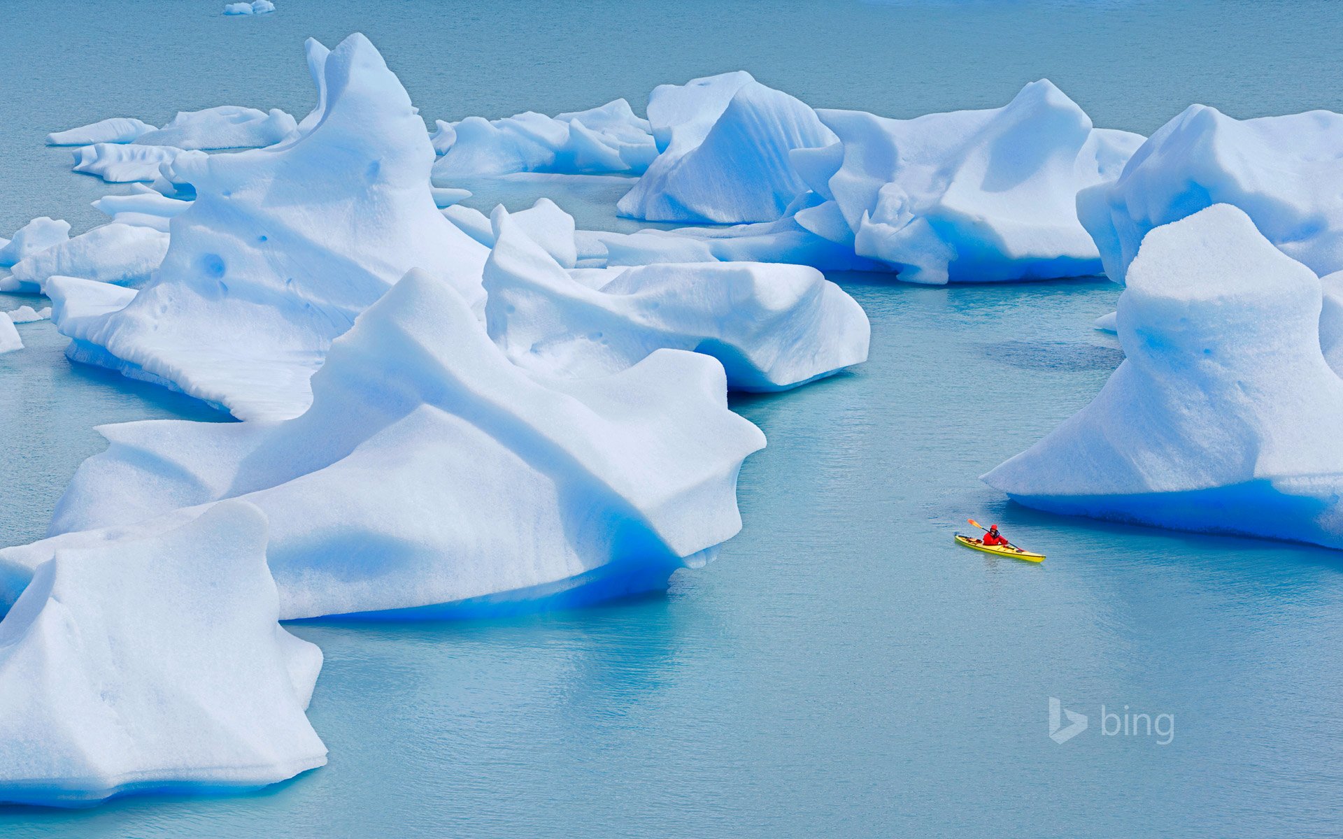 parque nacional torres del paine chile lago gris hielo iceberg kayak