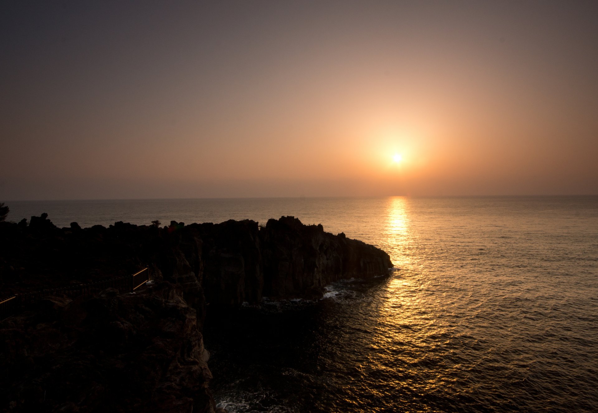 mer falaise soleil lever du soleil