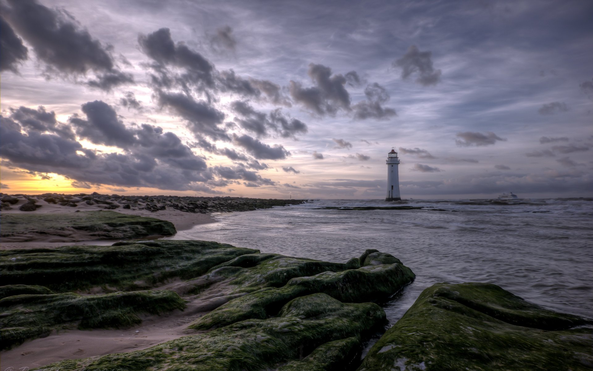 mer phare paysage