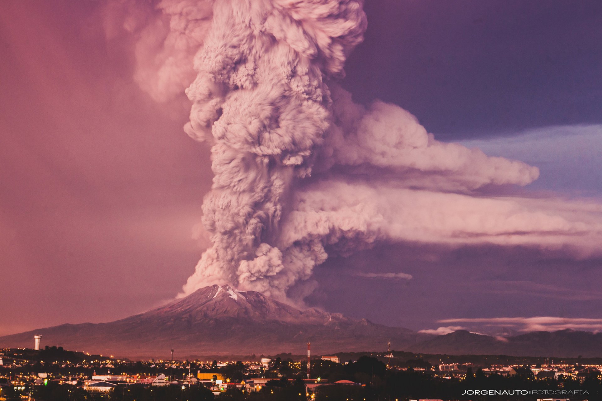 cile montagne ande attivo vulcano calbuco eruzione aprile