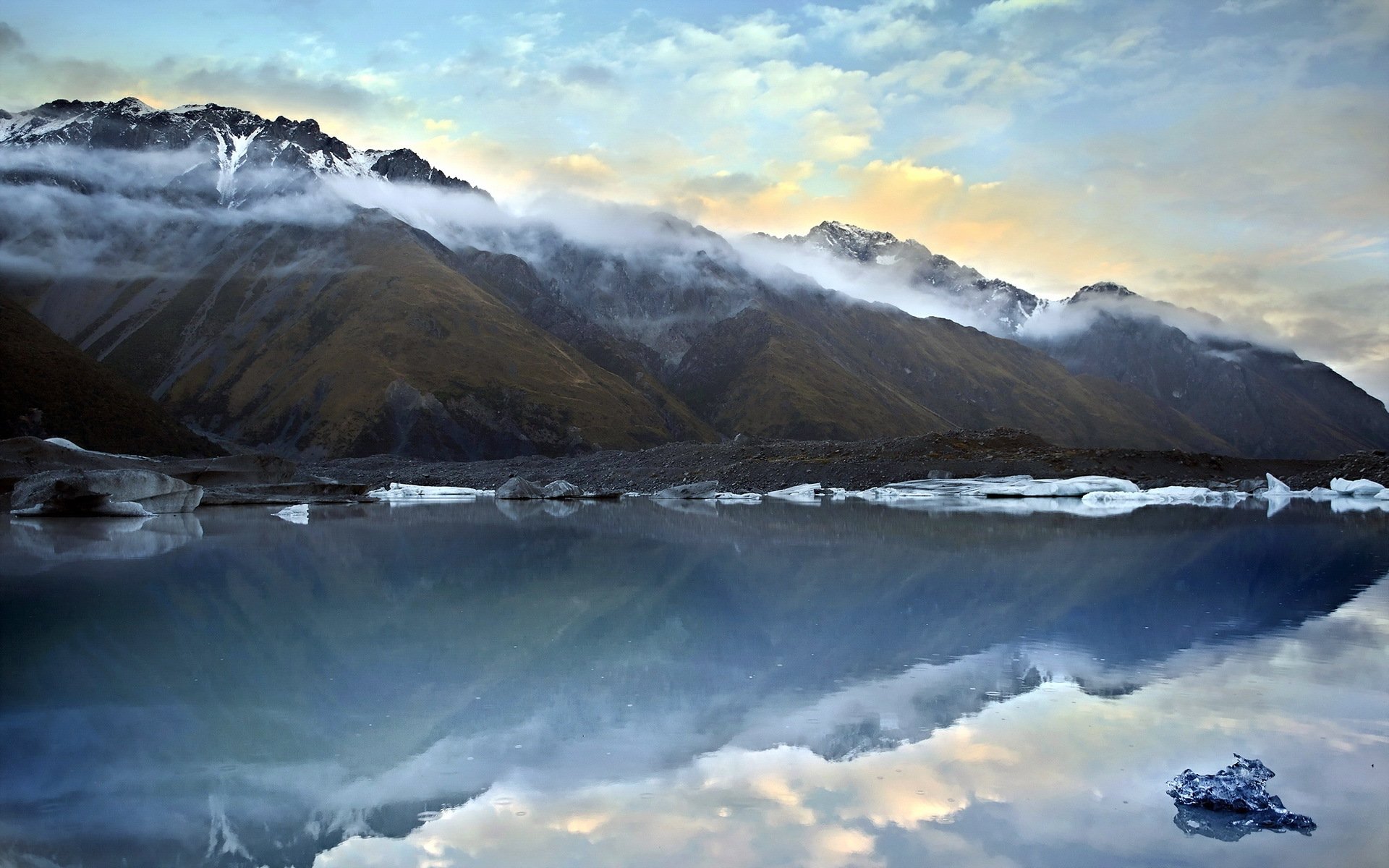 tasman see berge eisberge