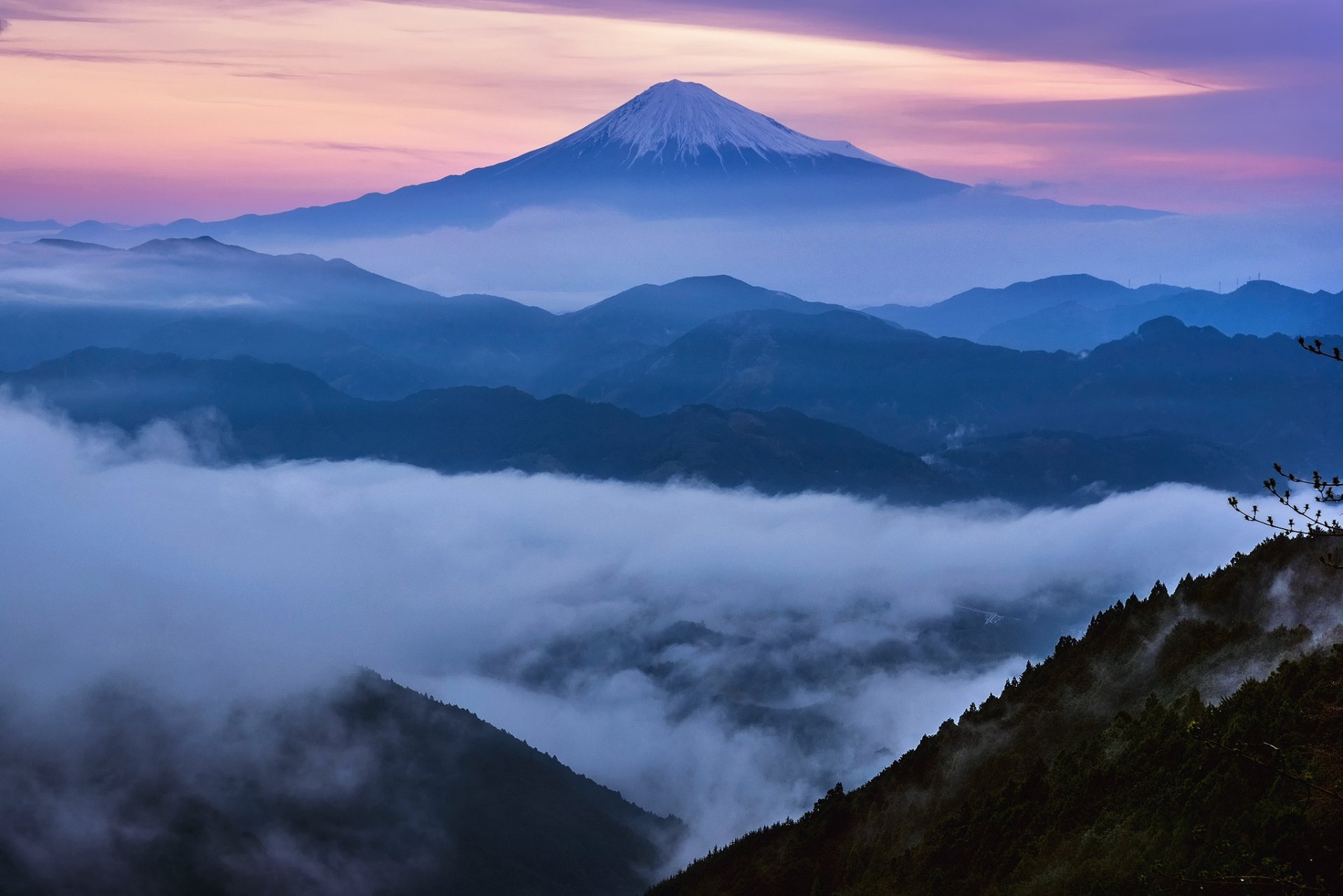 japón estratovolcán montaña fujiyama 山山 mañana primavera abril