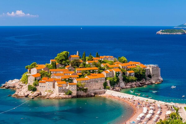 Mer Budva vacances station île