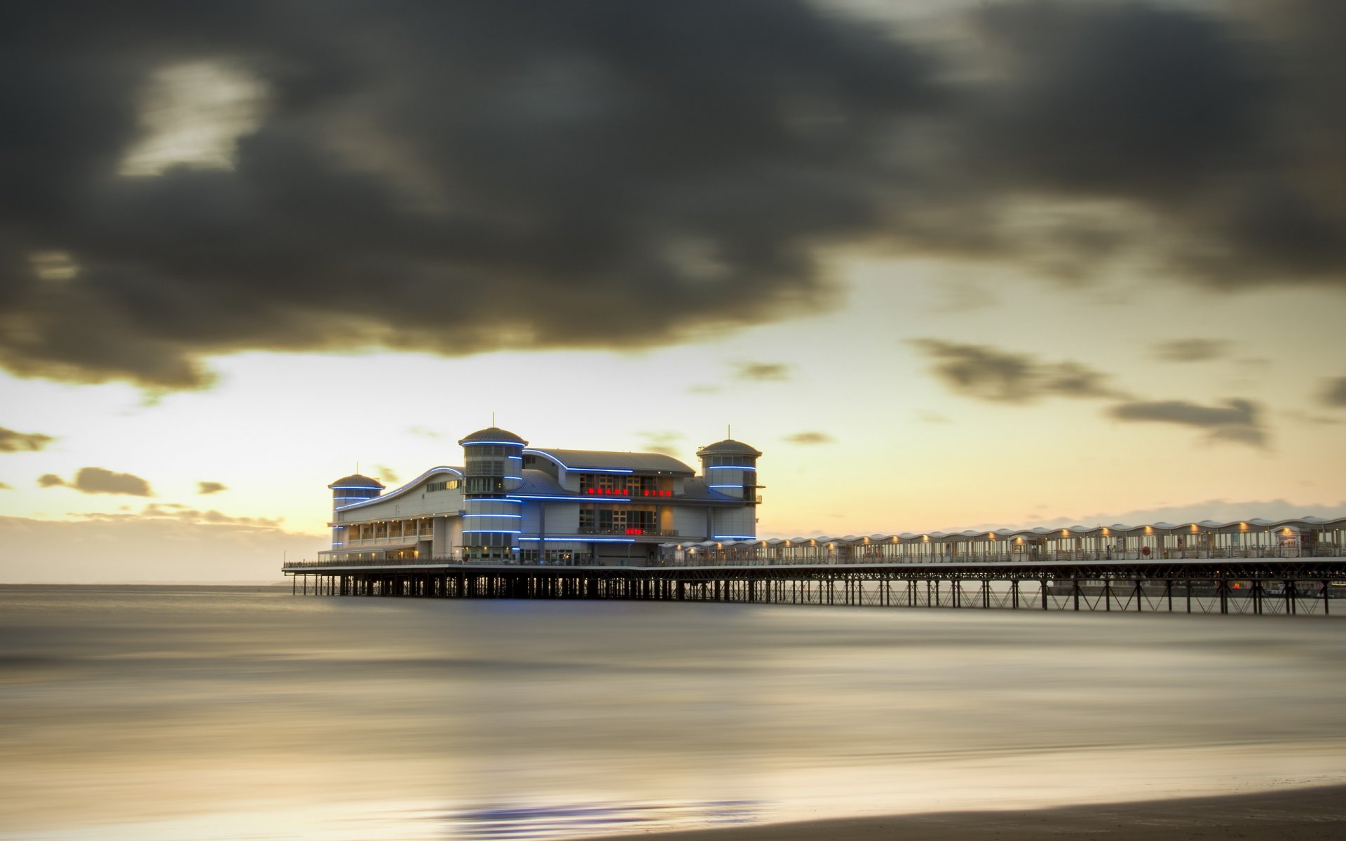 england weston-super-mare sea bridge