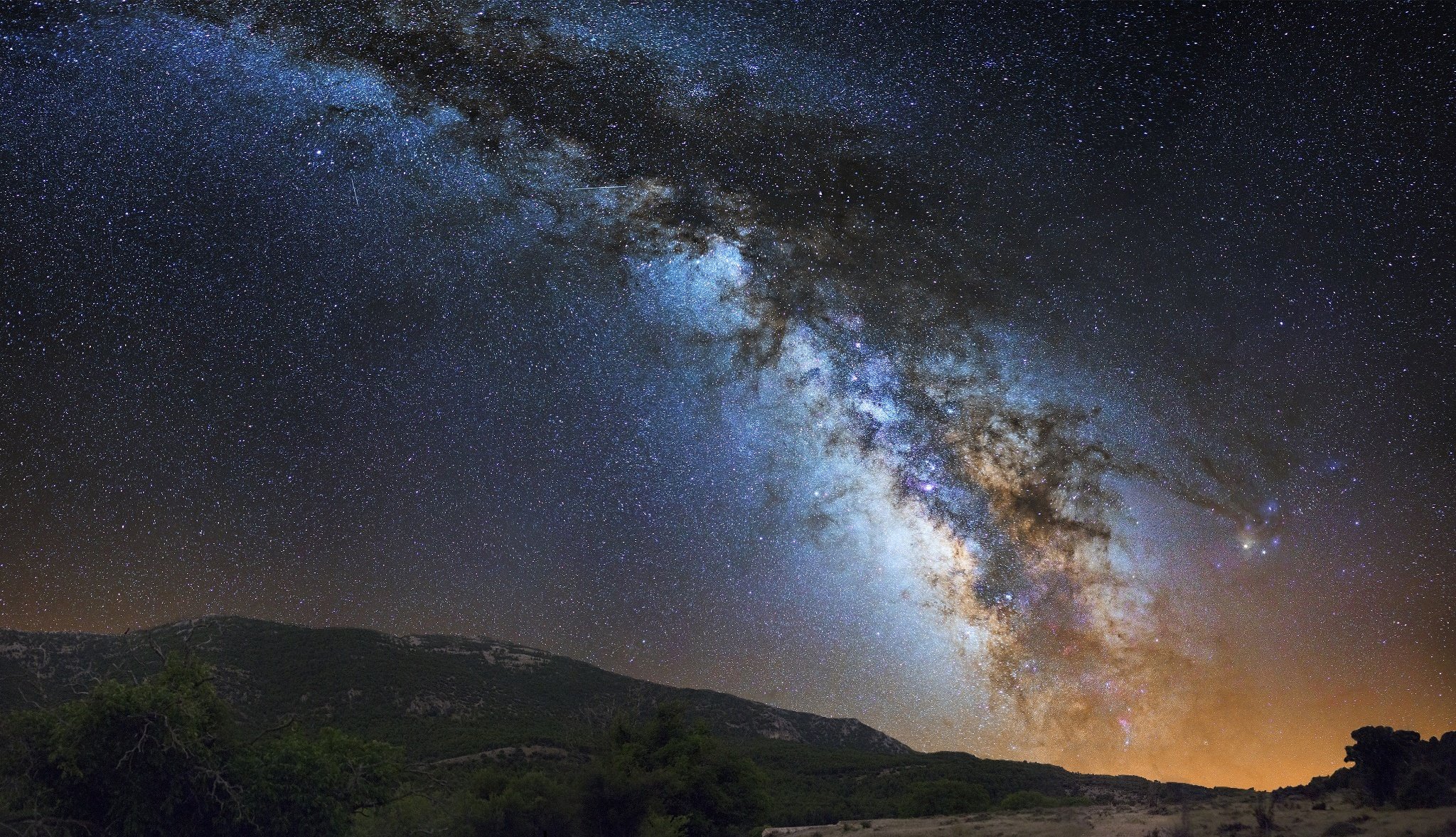 ky star milky way mountain space