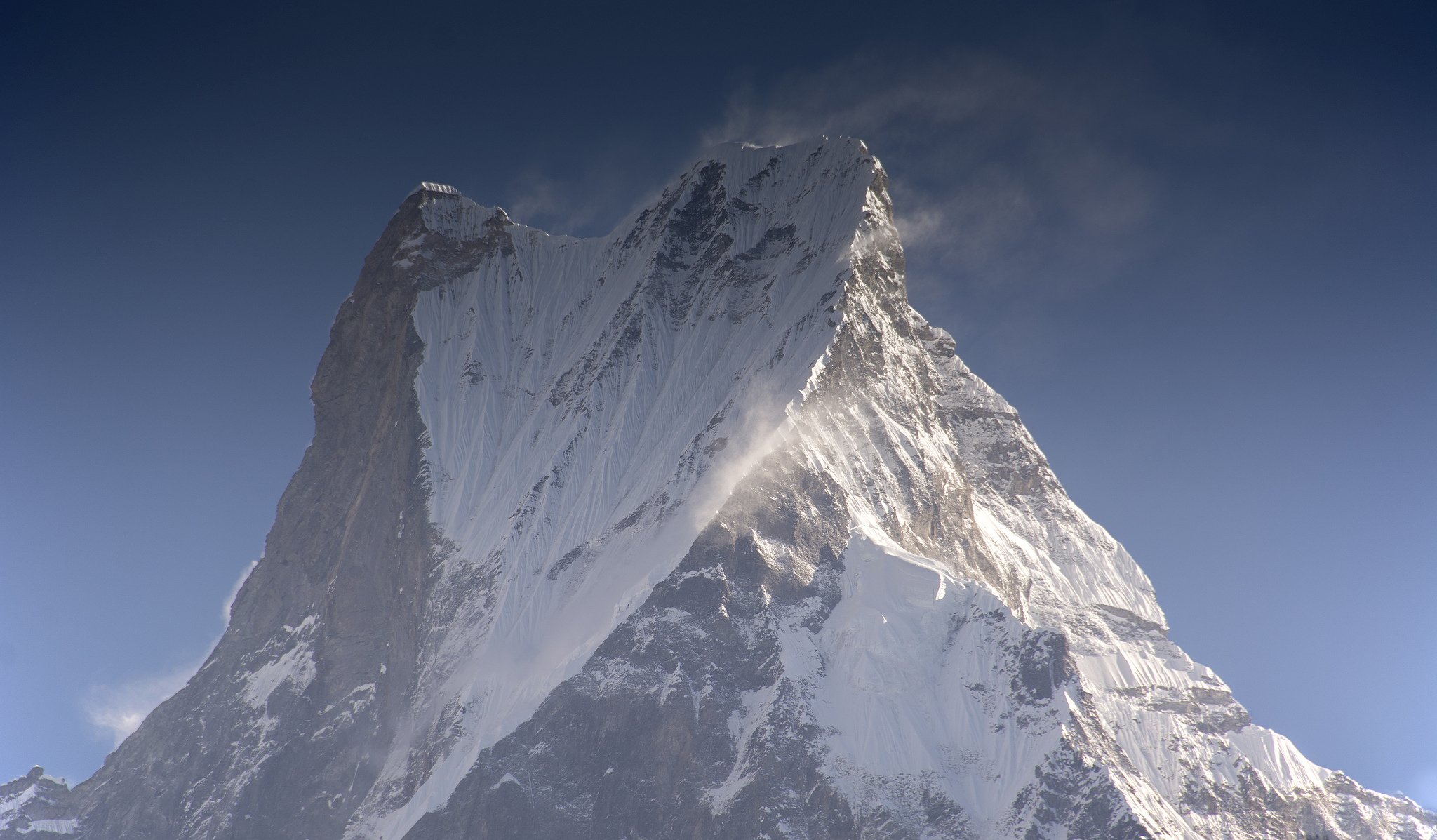 mountain snow wind summit landscape