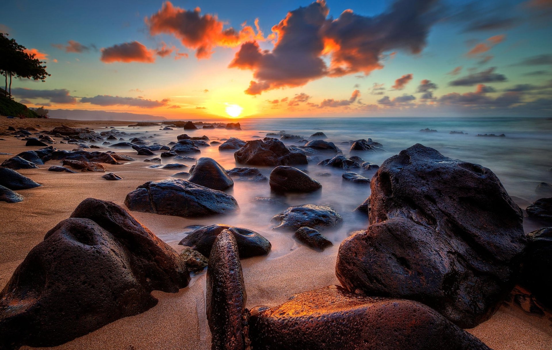 tones ocean dawn landscape sky horizon