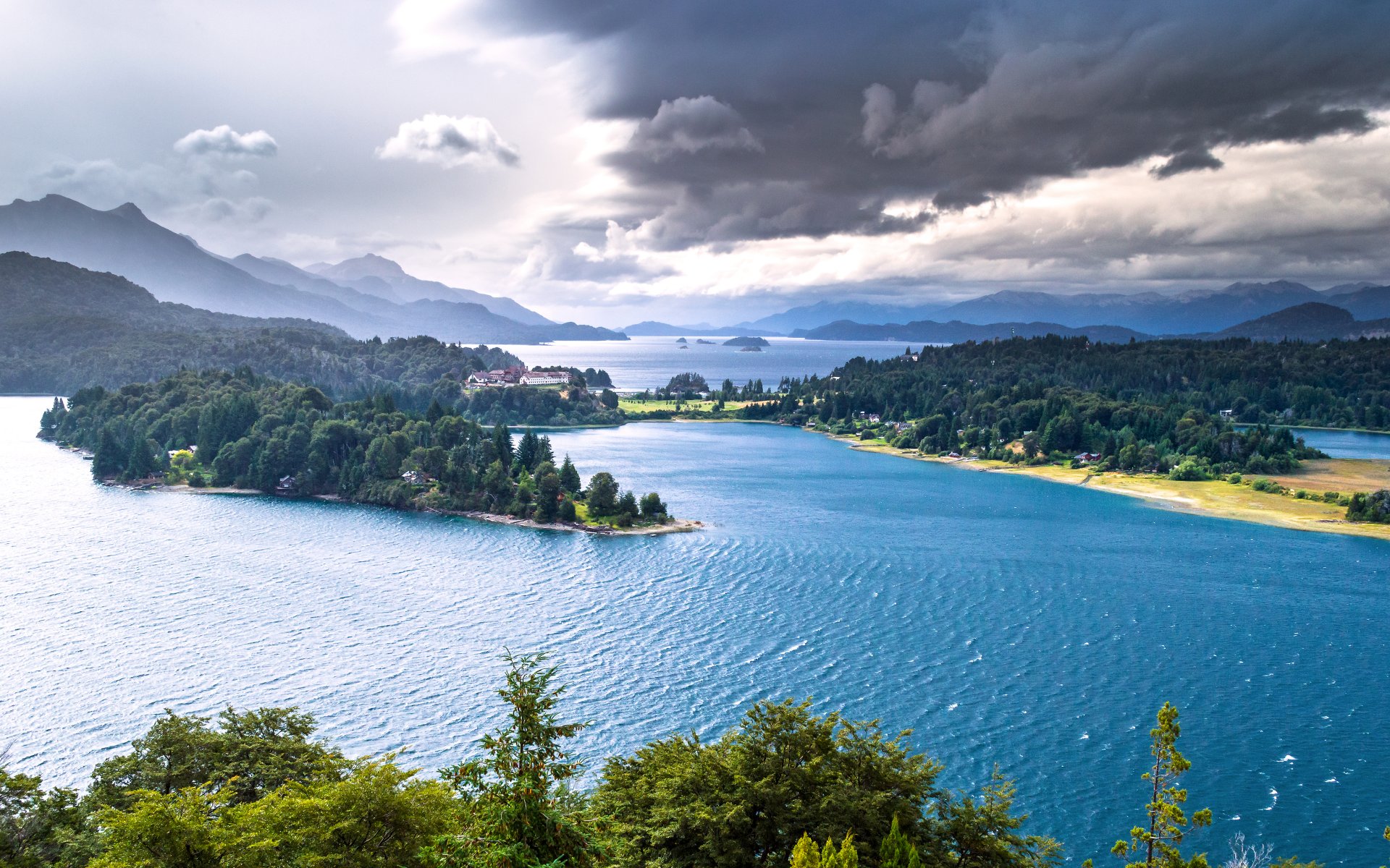 nahuel huapi patagonie argentine lac nahuel huapi lac forêts montagnes panorama