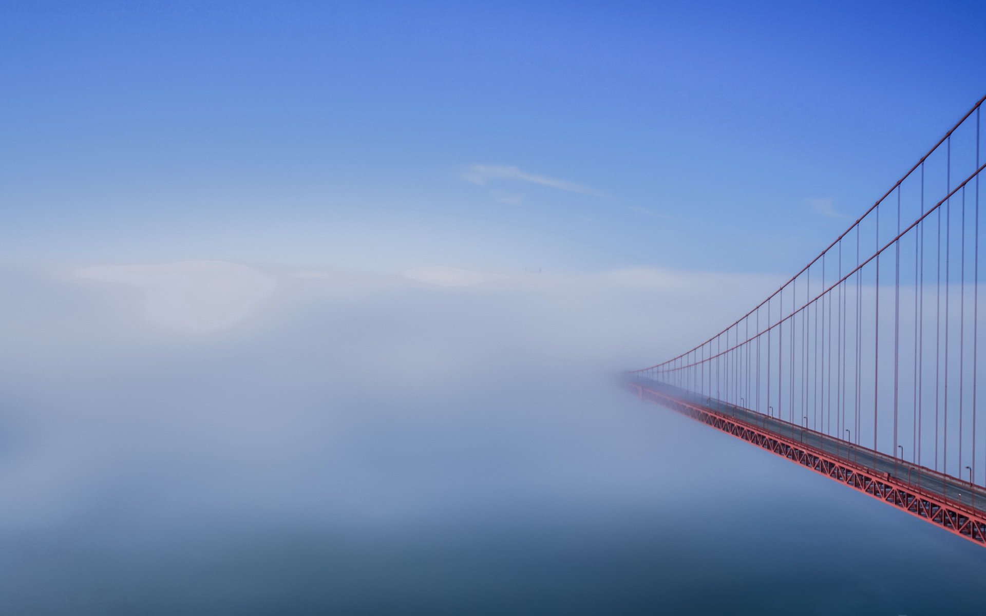 morgen nebel brücke