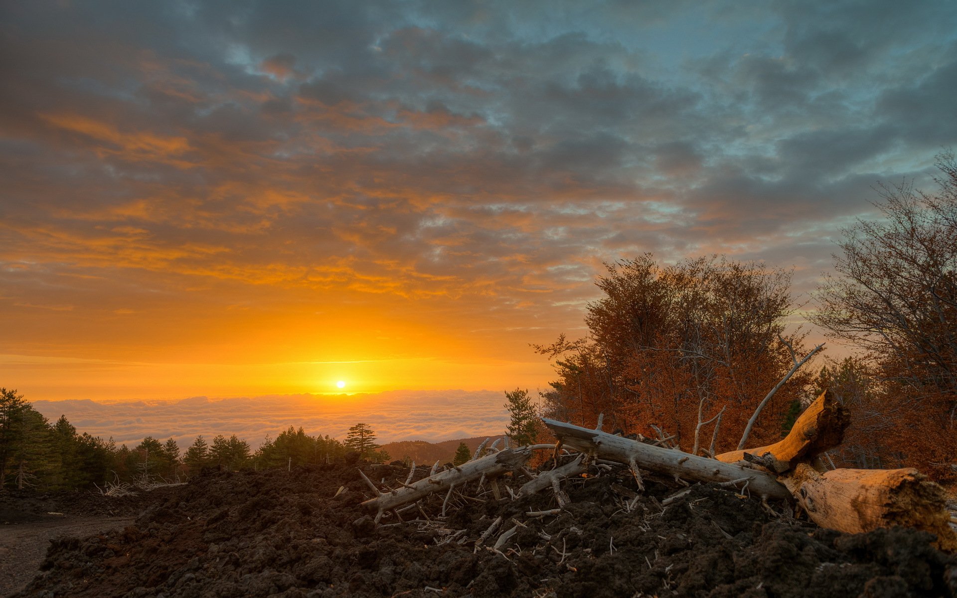 linguaglossa italy sicily morning sunrise