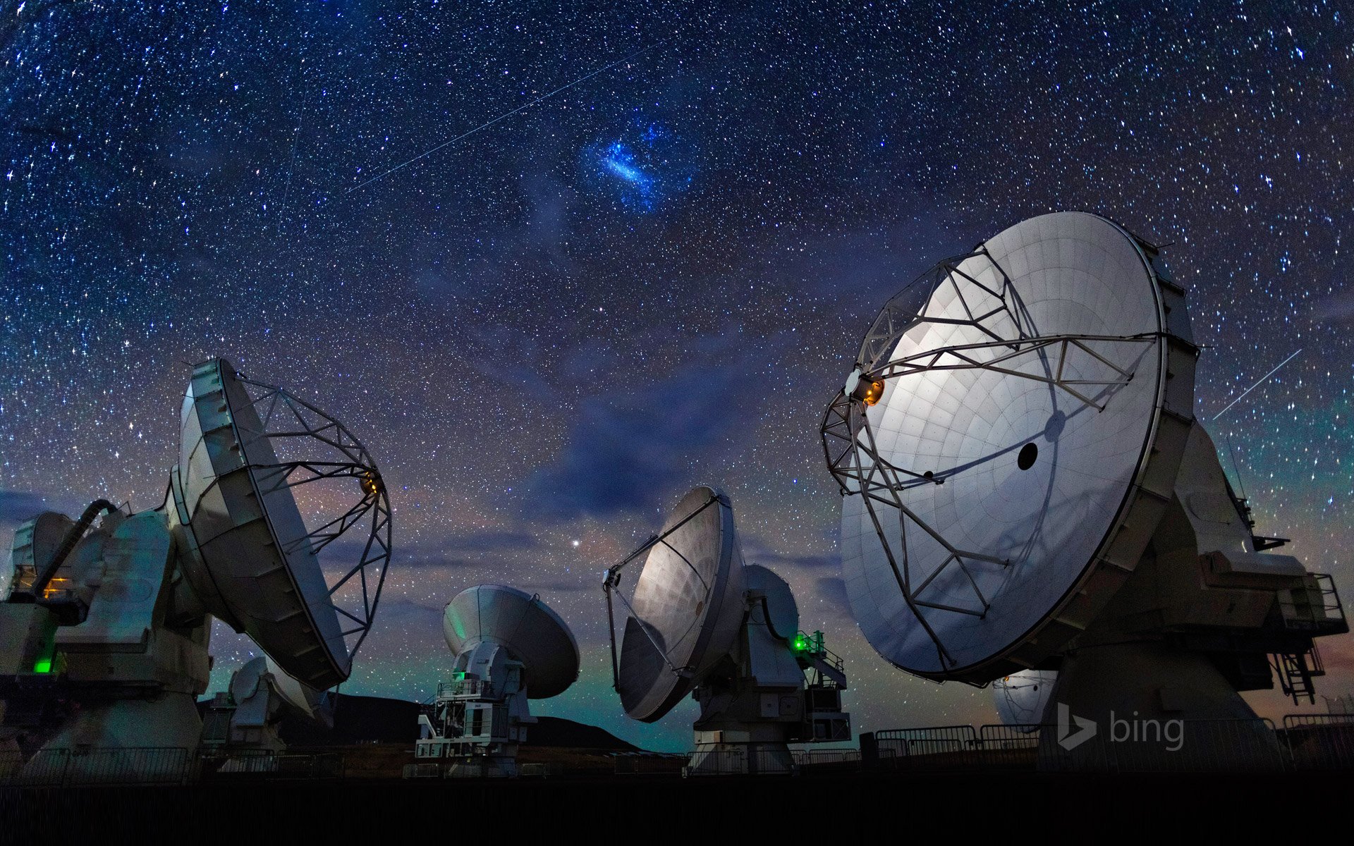 chili désert d atacama radiotélescope ciel étoiles