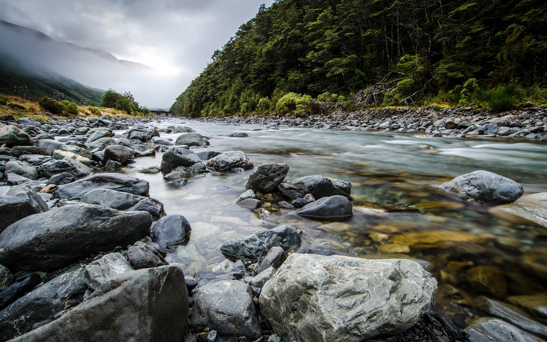 neuseeland südinsel aotearoa te wai-pounamu bealey river