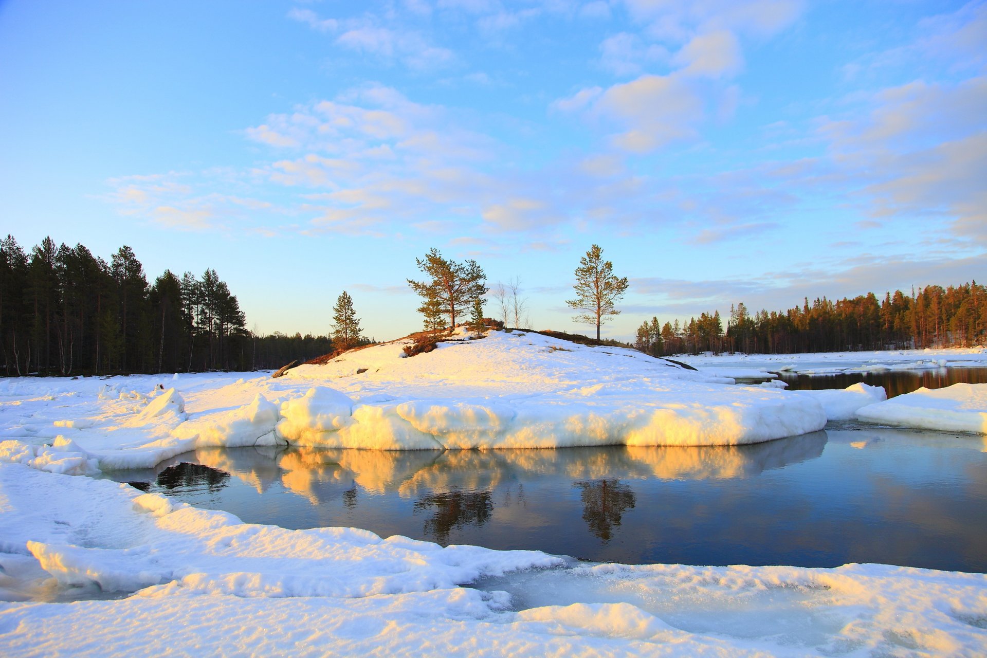 winter himmel schnee natur fluss wasser wald foto