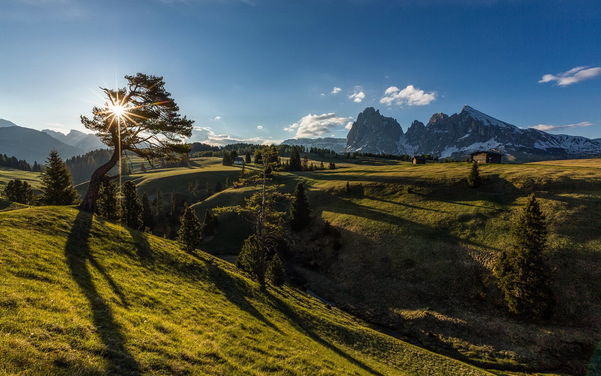 morgen berge landschaft