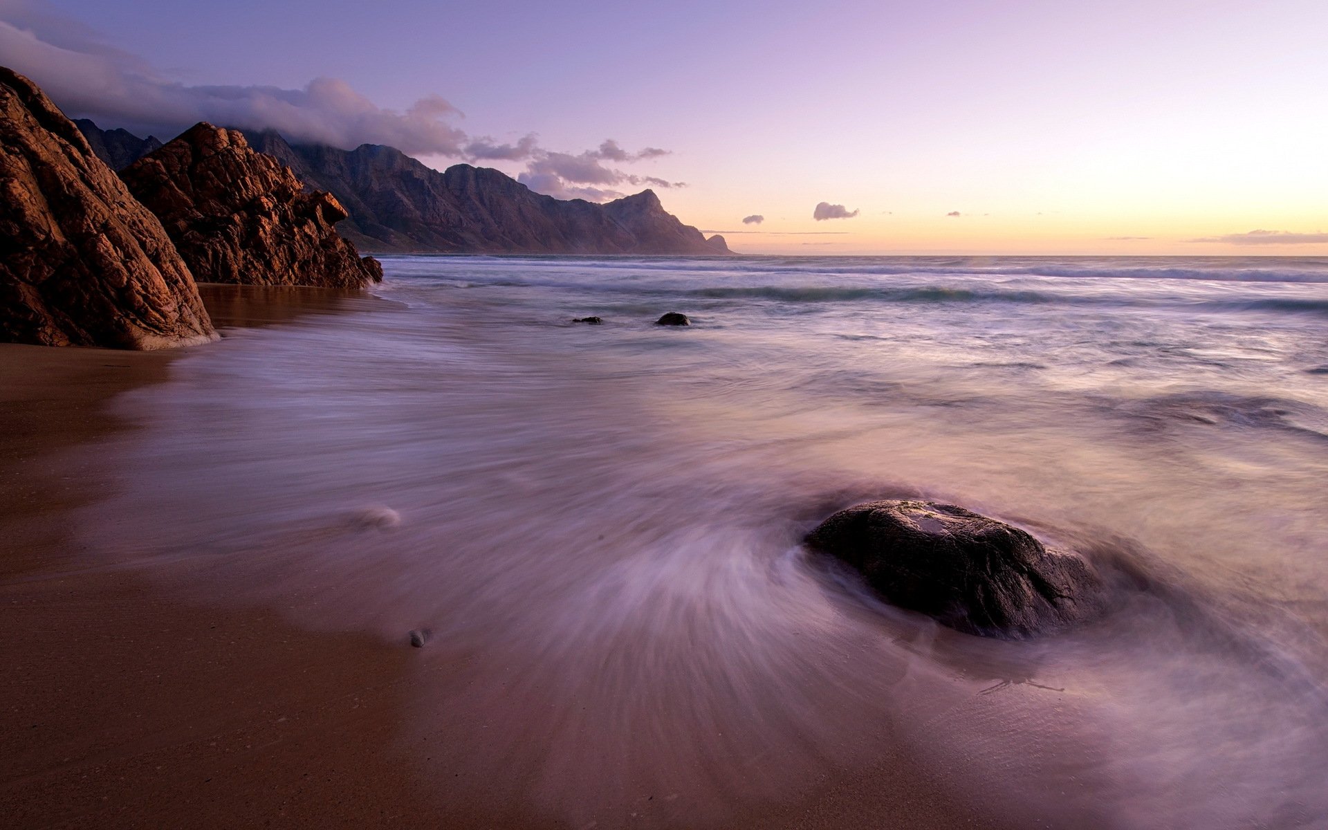 coucher de soleil mer paysage