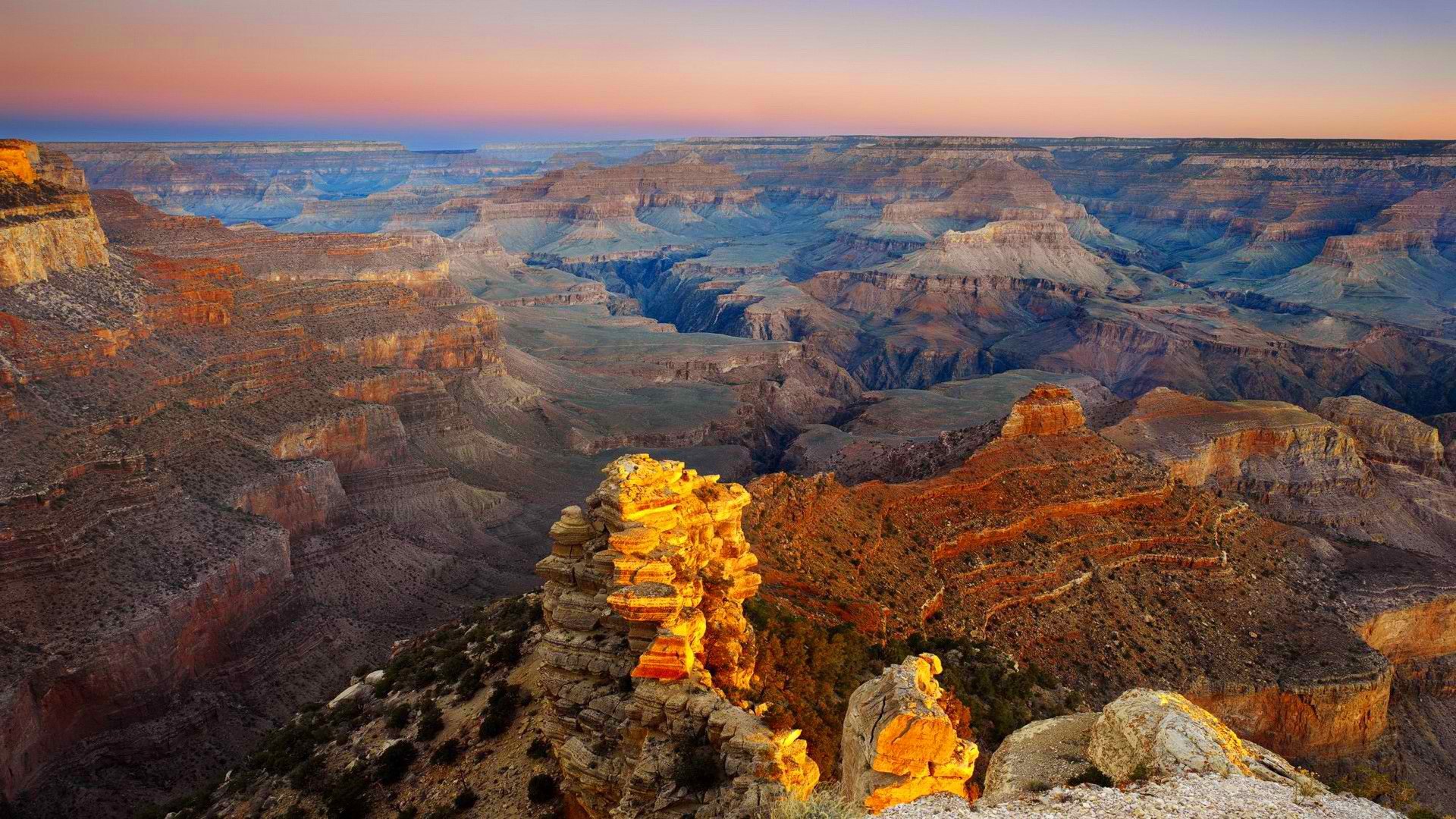 himmel sonnenuntergang horizont schlucht berge amerika