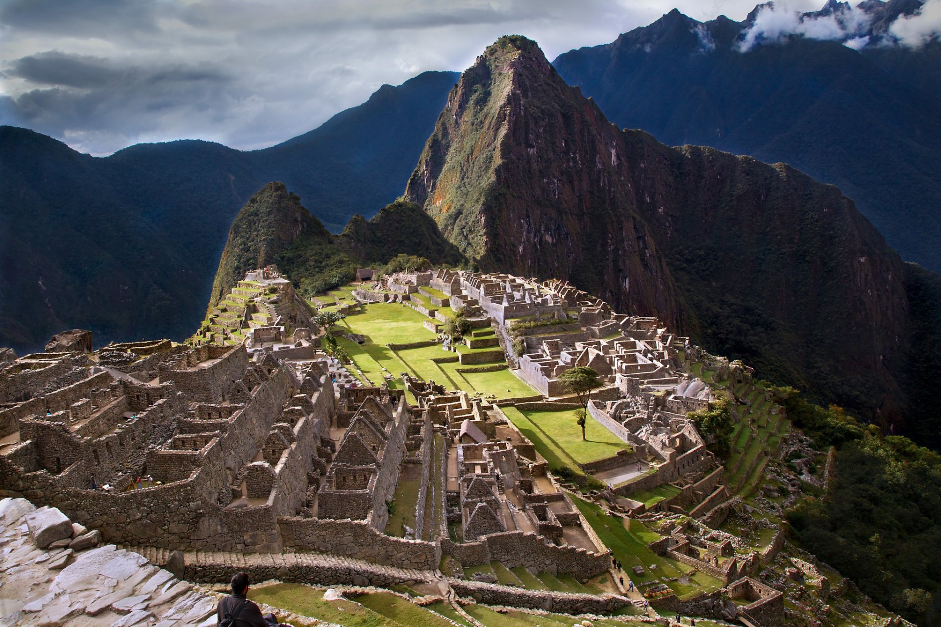 machu picchu perù cielo montagne inca rovine rovine città