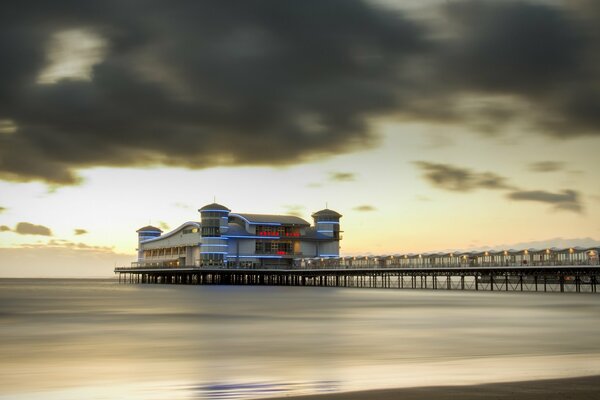 Landschaft am Meer in England