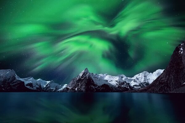 La Aurora boreal en el cielo de Noruega