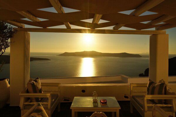 Greece , a beautiful resort in summer
