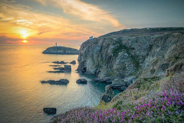 Abend Sonnenuntergang in Nordwales