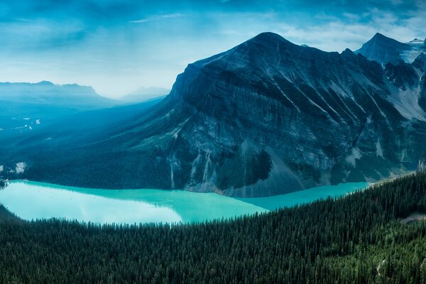 Canadian landscape of Lake Louise