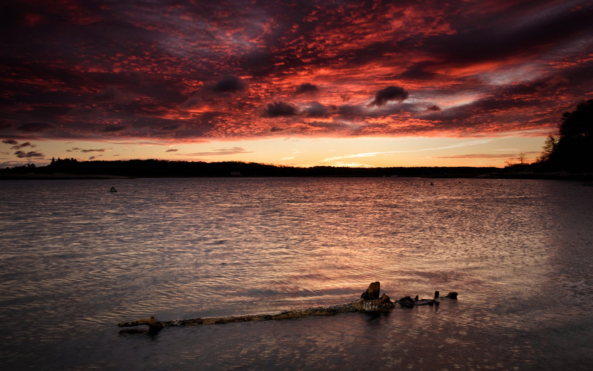 see himmel sonnenuntergang landschaft