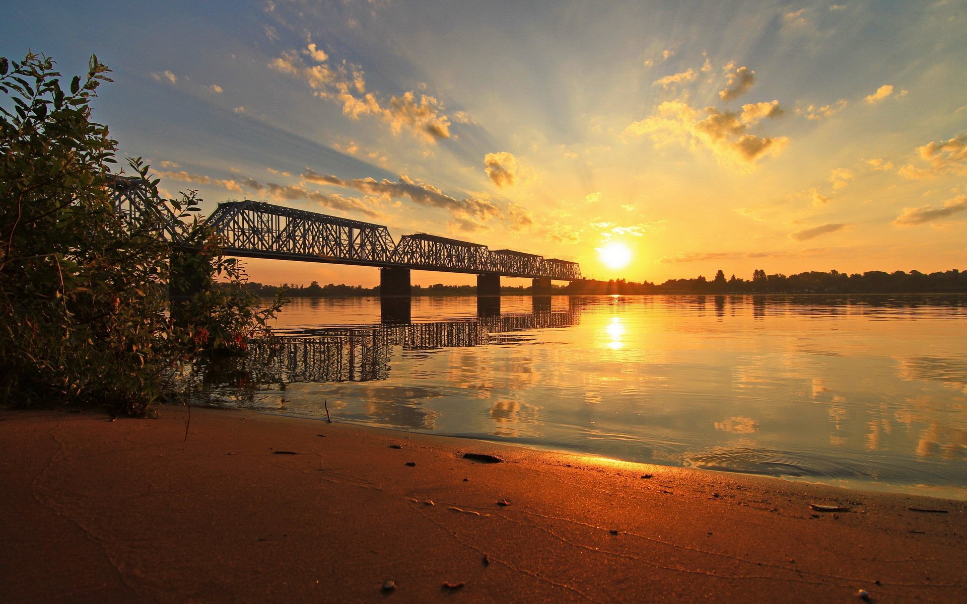 volga pont yaroslavl aube rivière