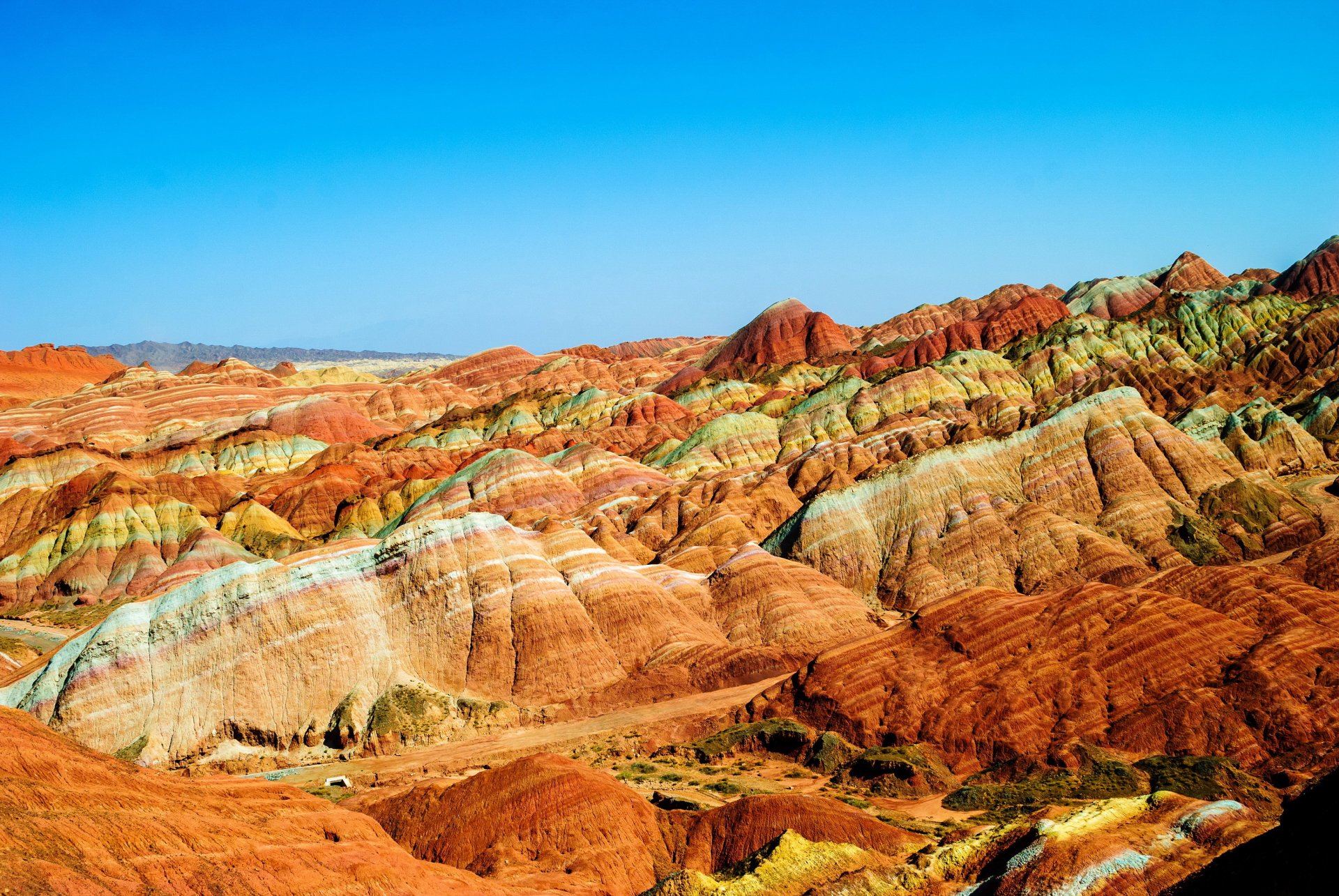 park berge china zhang e danxia natur foto